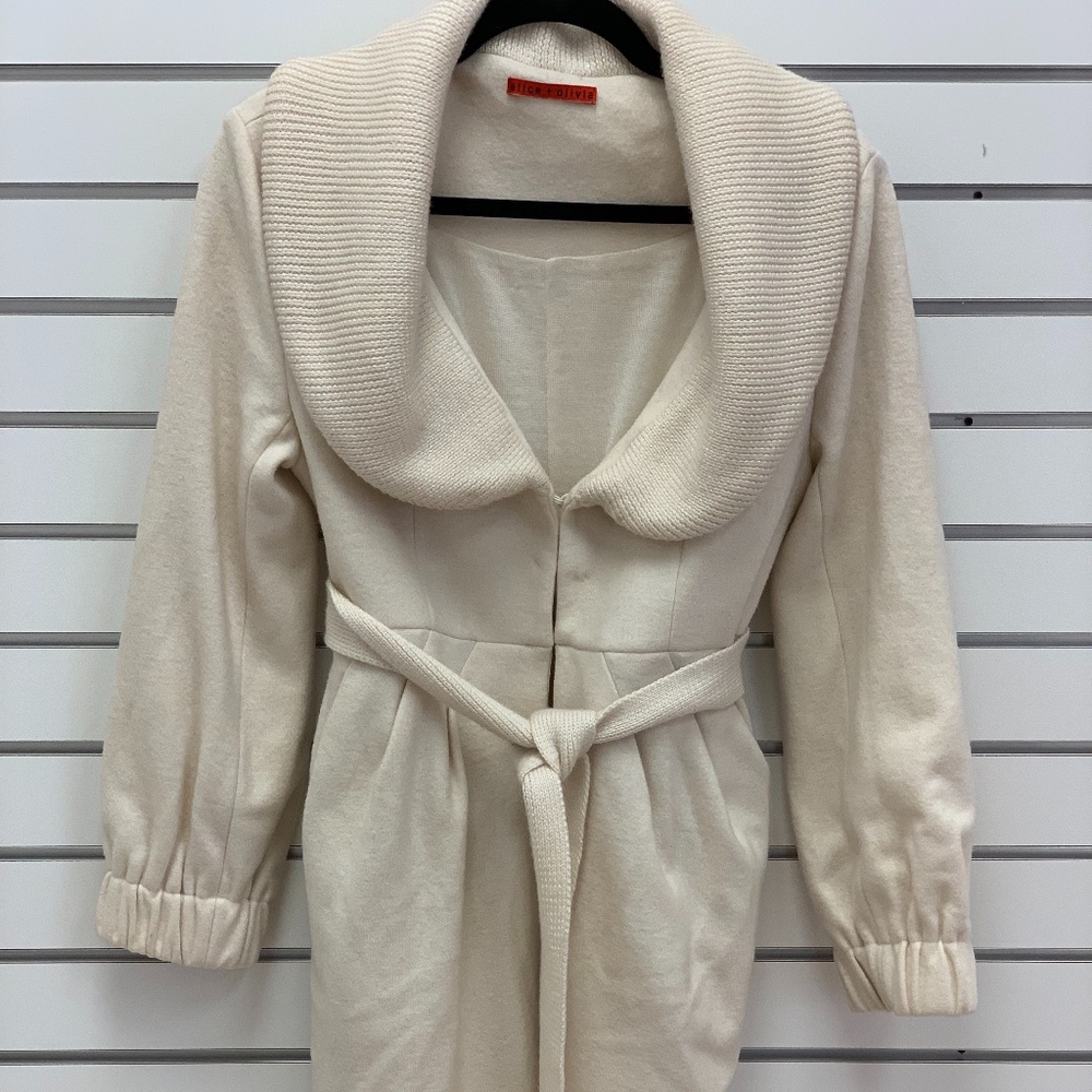 Alice + Olivia Wool Blend Jacket with Knit Lapel